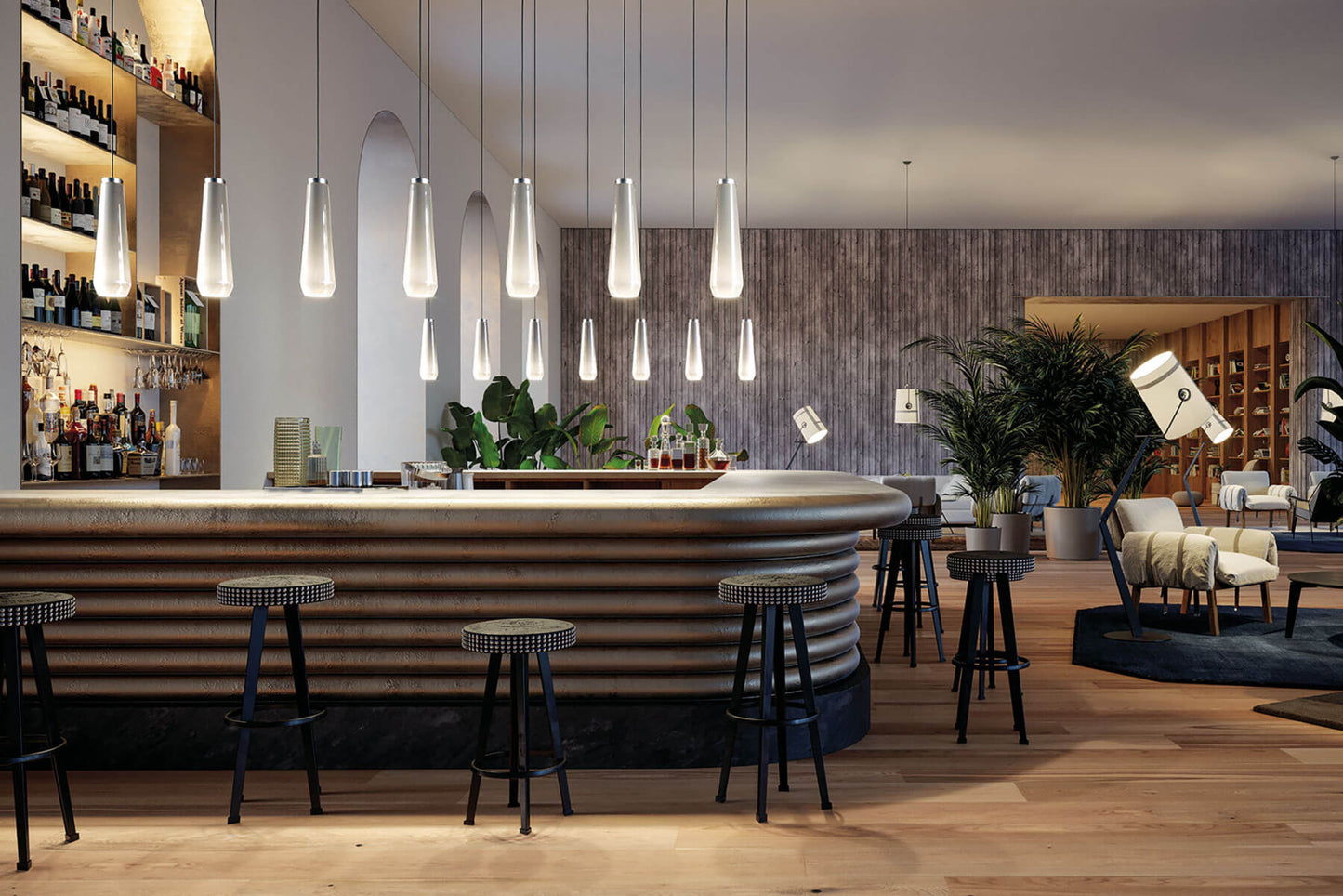 GLASS DROP Suspension Lamp