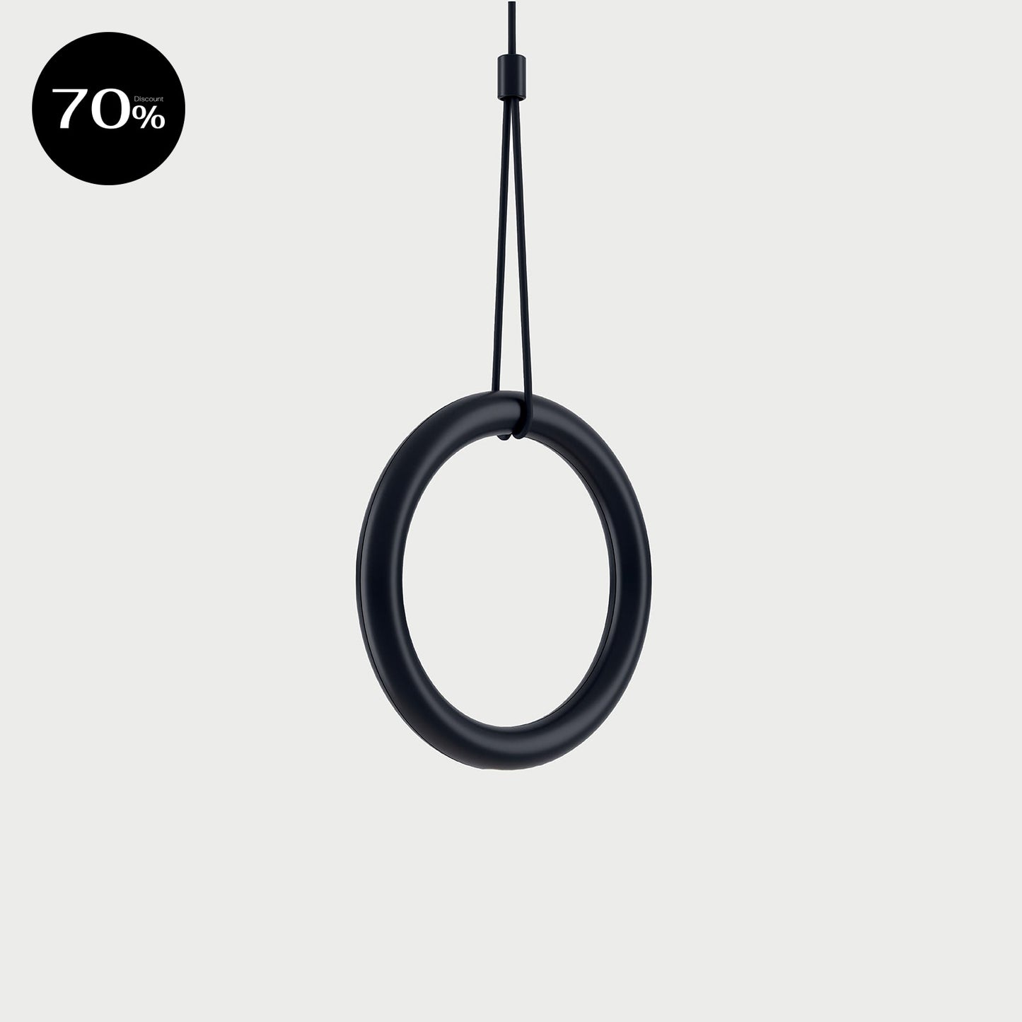 IVY I Matte Black Suspension Lamp