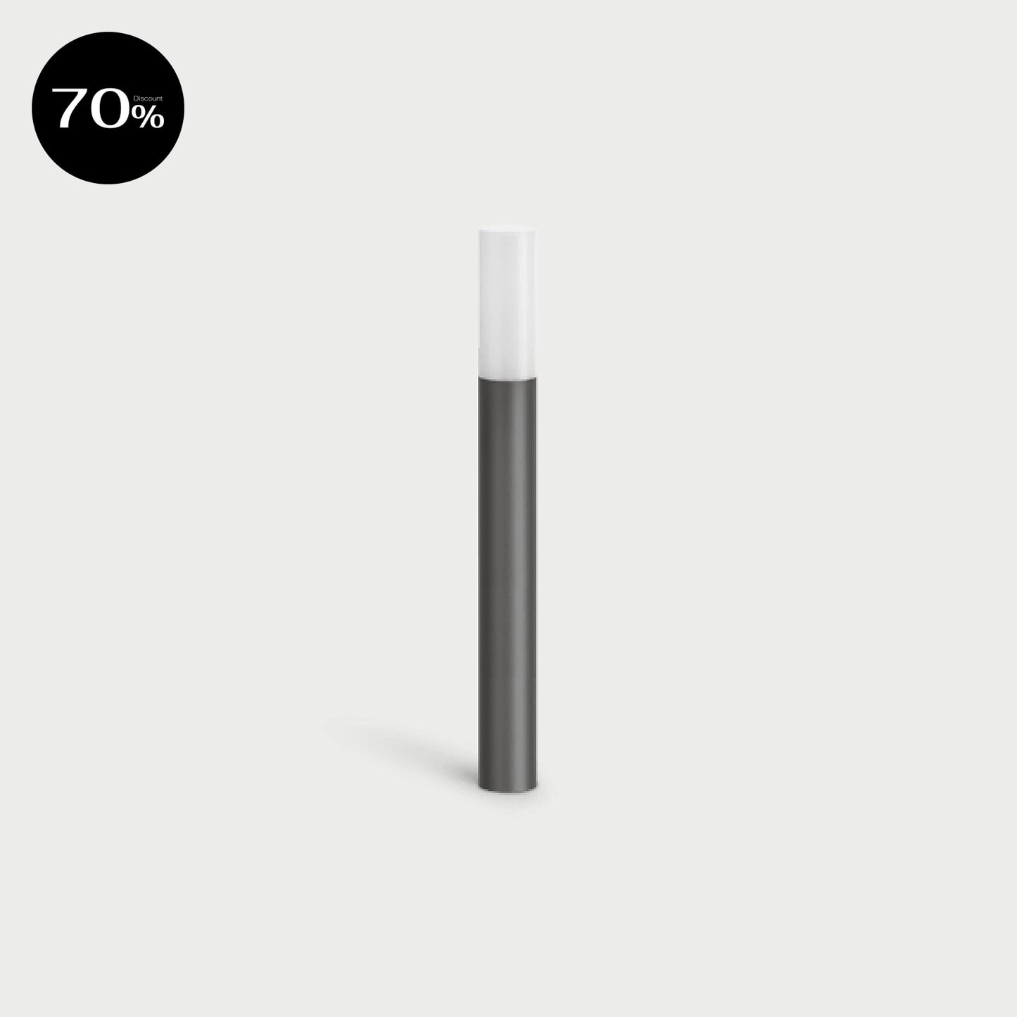 KIT 01 LINE POST H500 Grey Anthracite RAL 7021 Exterior Bollard Lamp