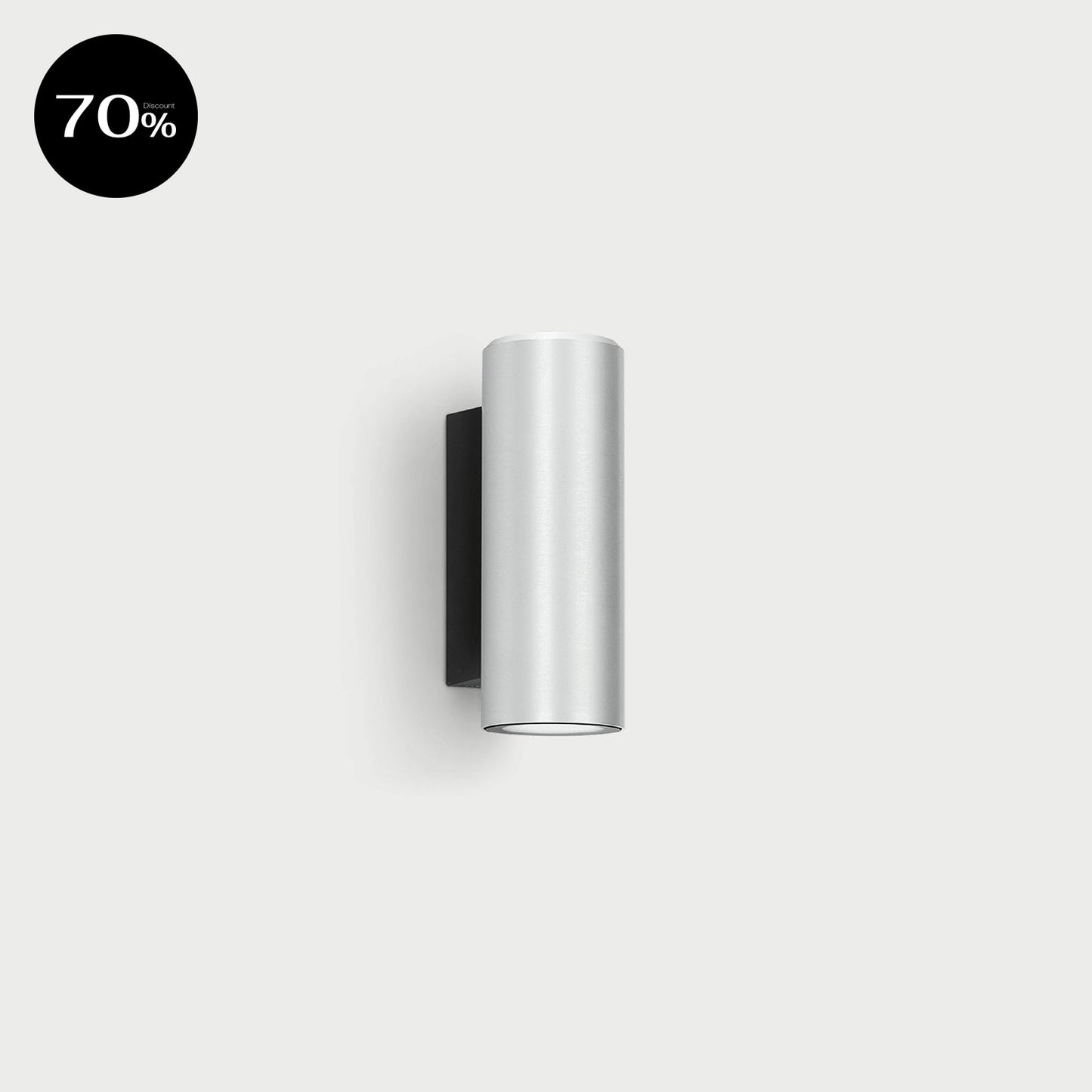 AGO APPLIQUE Grey Anodized Aluminium Exterior Wall Lamp