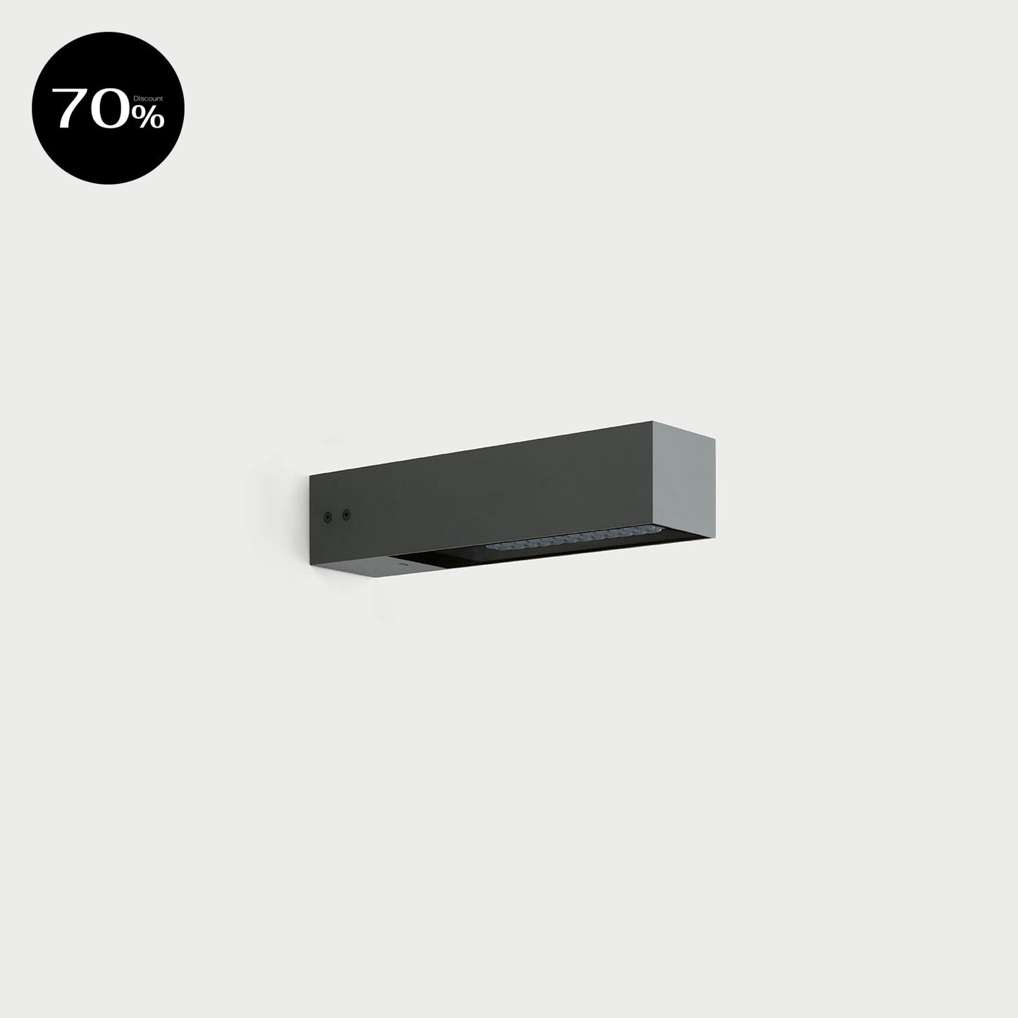 FLAG 330 Grey Anthracite RAL 7021 Exterior Wall Lamp