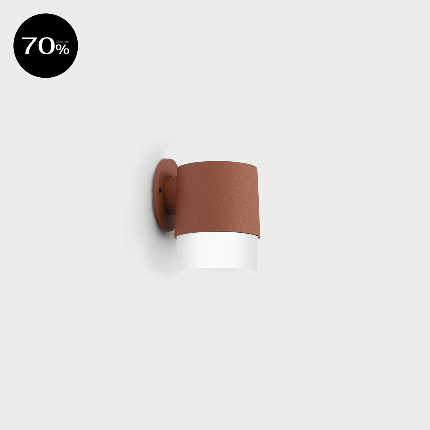 CLIC UP WALL Terracotta Exterior Wall Lamp
