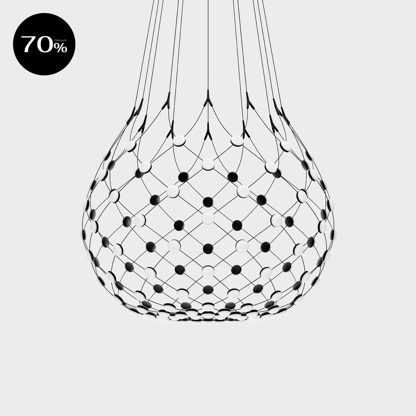 MESH D86KT103 Black Suspension Lamp