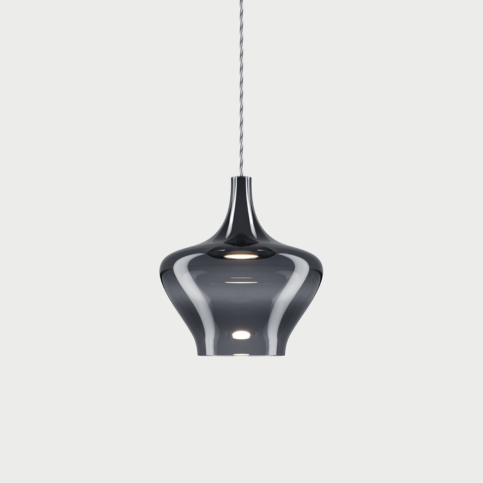 NOSTALGIA Glossy Smoke / Medium Suspension Lamp