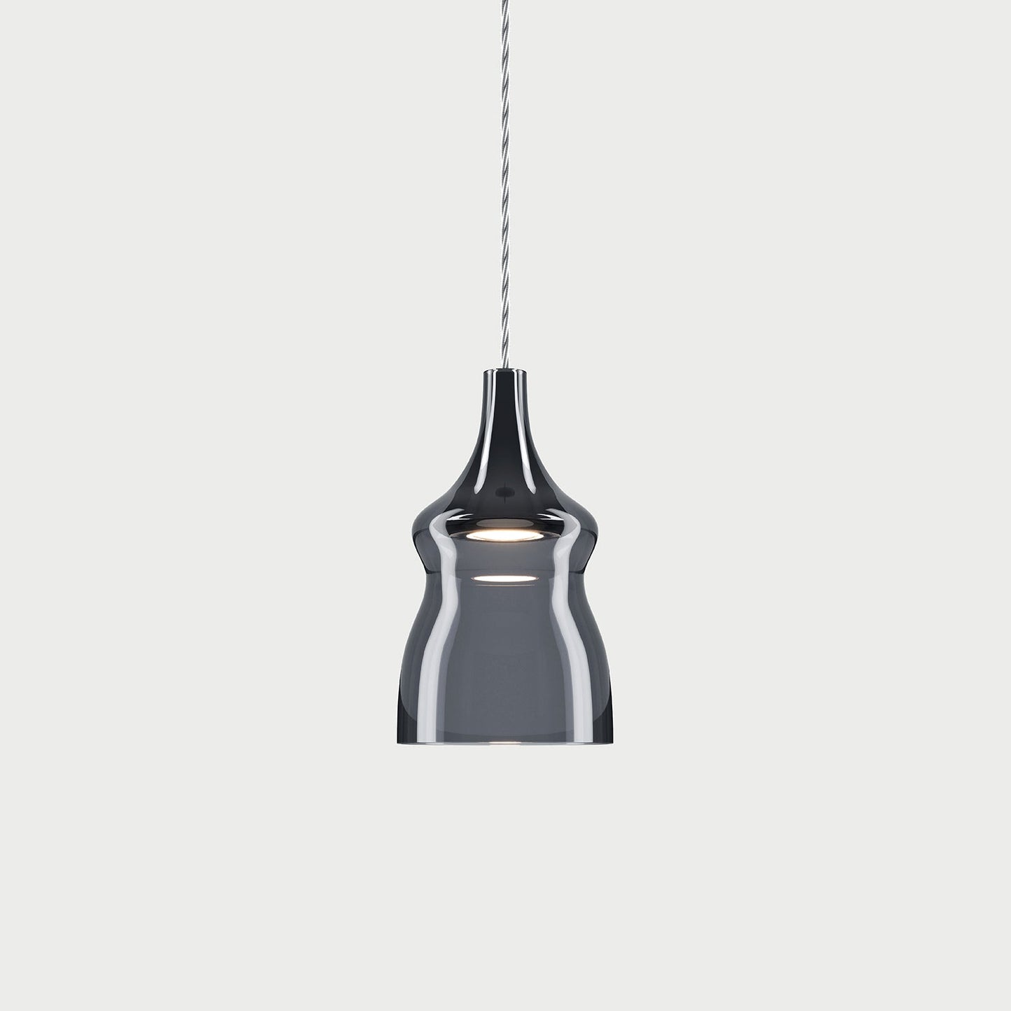 NOSTALGIA Glossy Smoke / Small Suspension Lamp