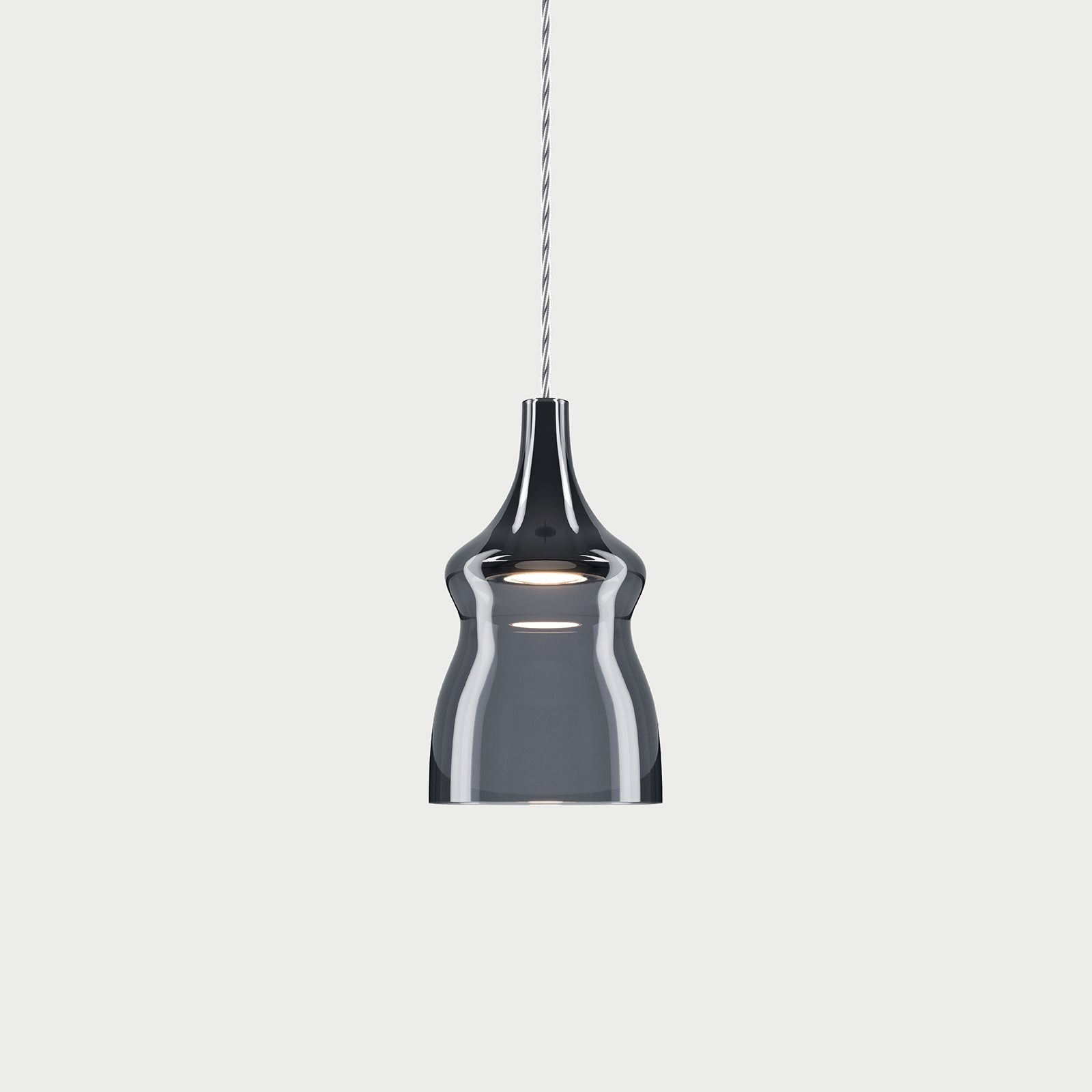 NOSTALGIA Glossy Smoke / Small Suspension Lamp
