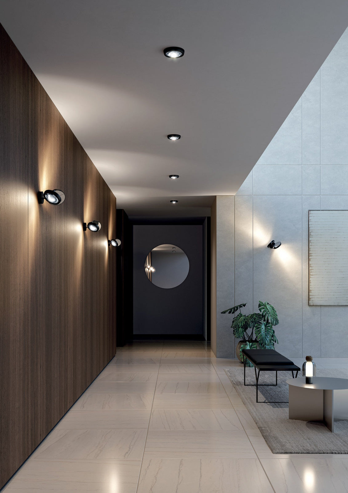 NAUTILUS SPOT Chrome Ceiling Lamp