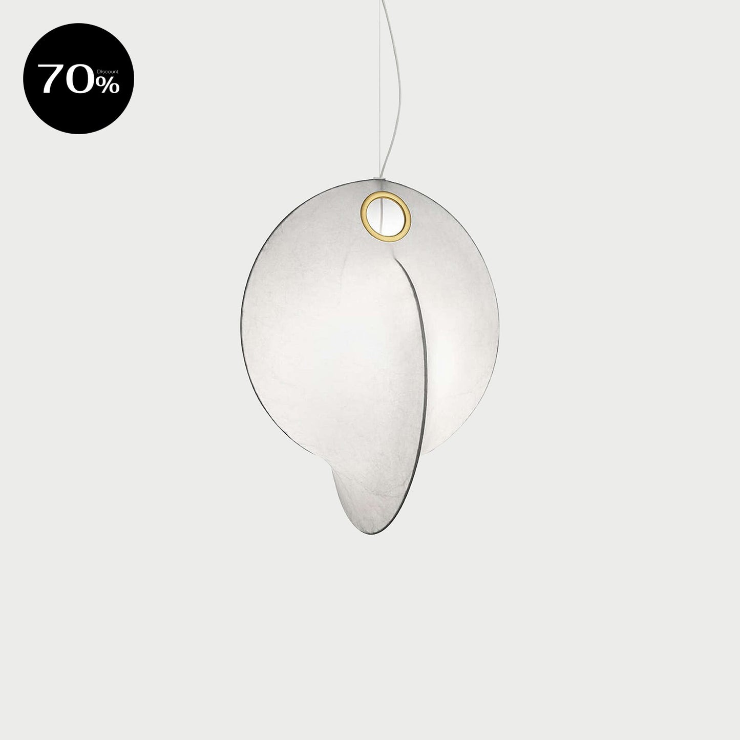 OVERLAP SUSPENSION 1 White Suspension Lamp