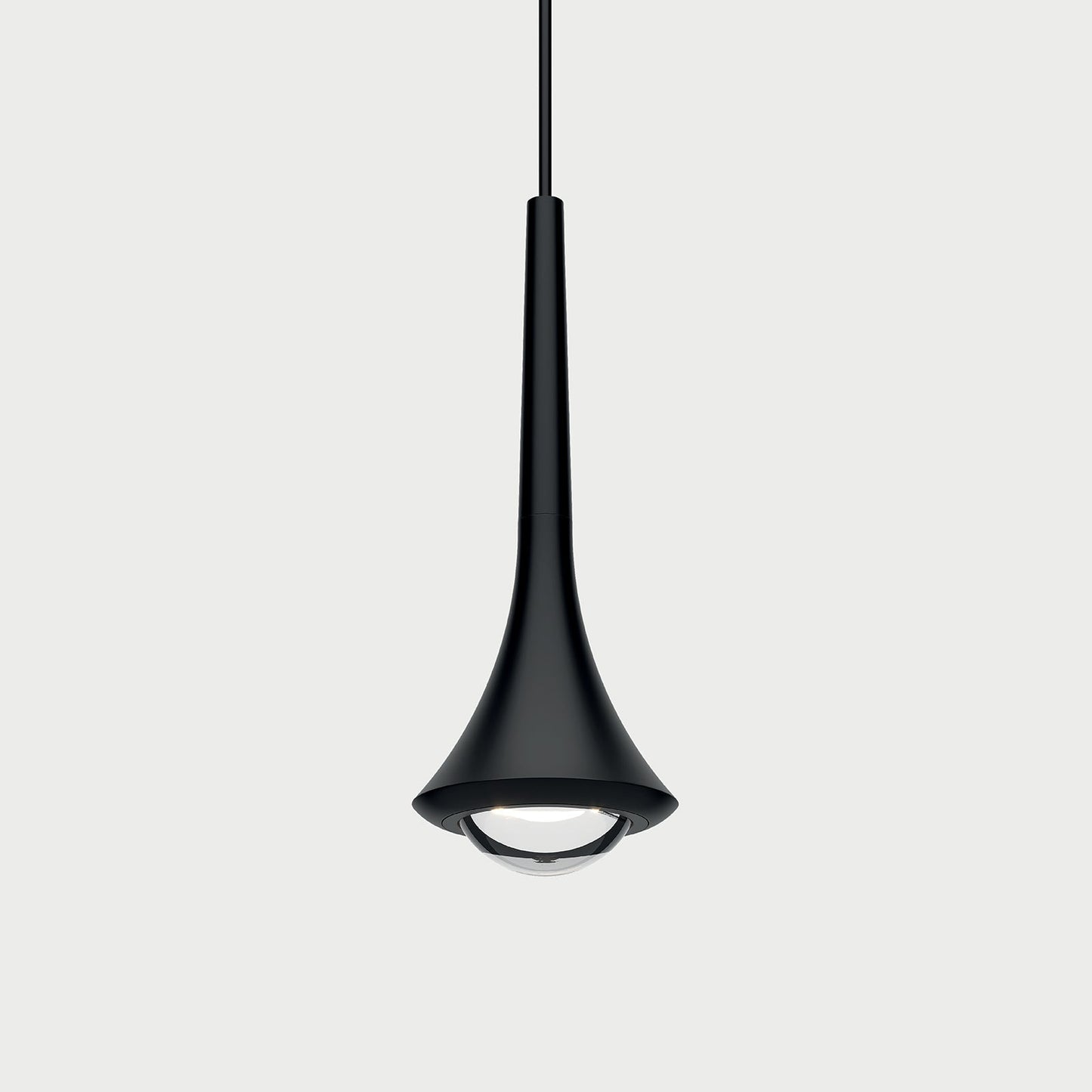 RAIN Matte Black / Matte Black Suspension Lamp