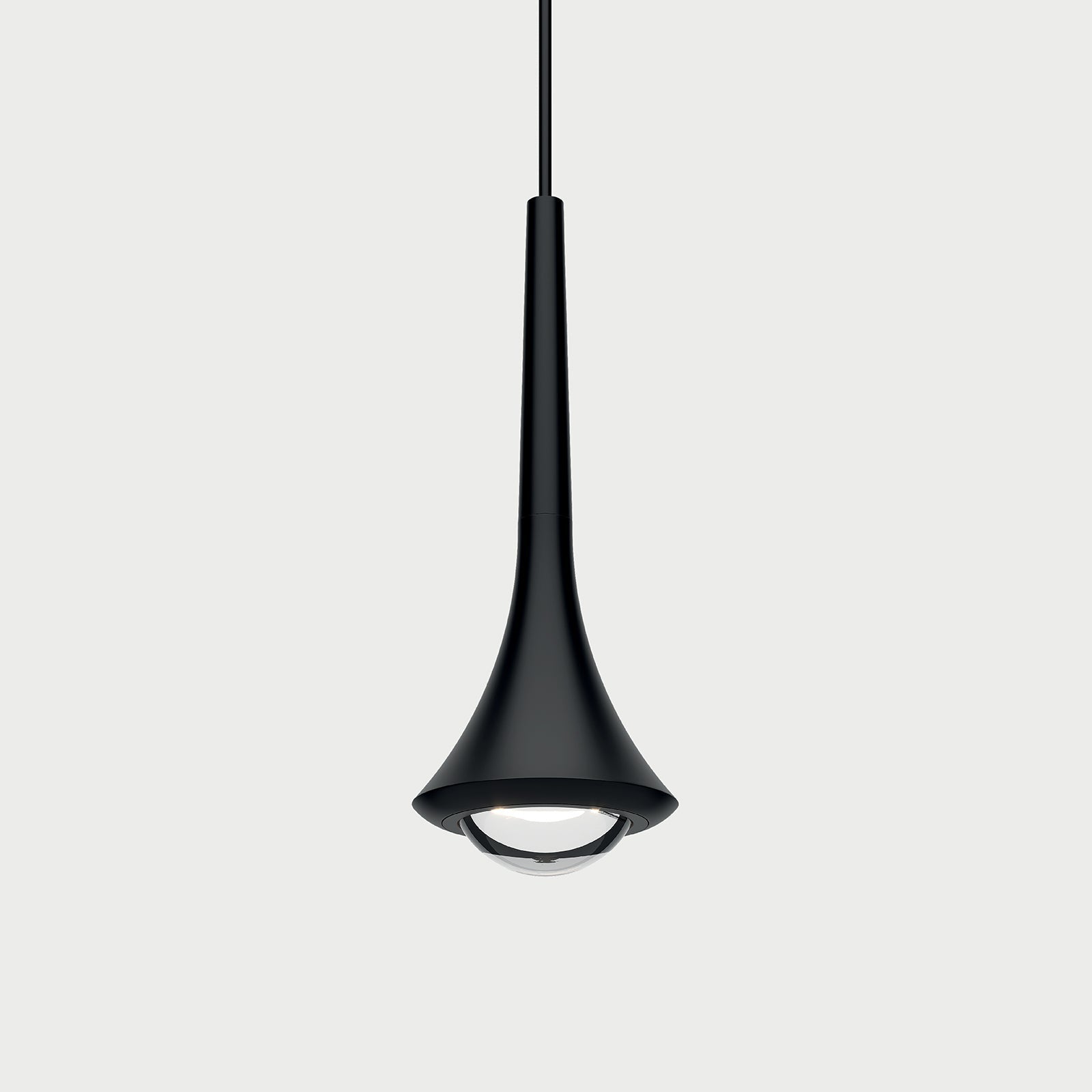 RAIN Matte Black / Matte Black Suspension Lamp