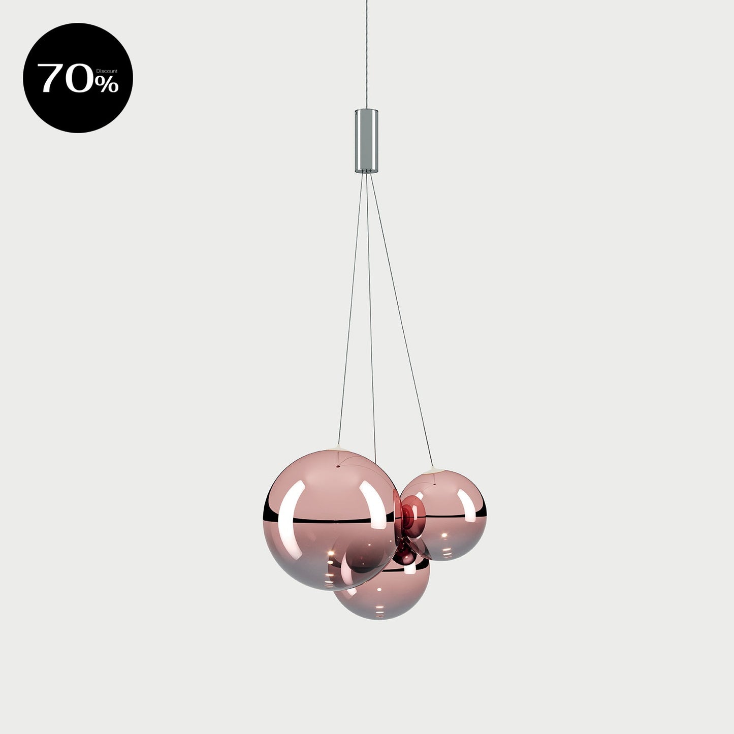RANDOM Rose Gold Suspension Lamp
