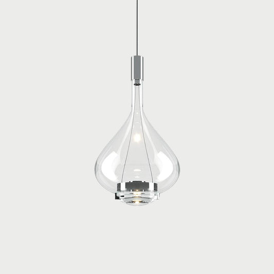SKY FALL Chrome / Clear / Medium Suspension Lamp
