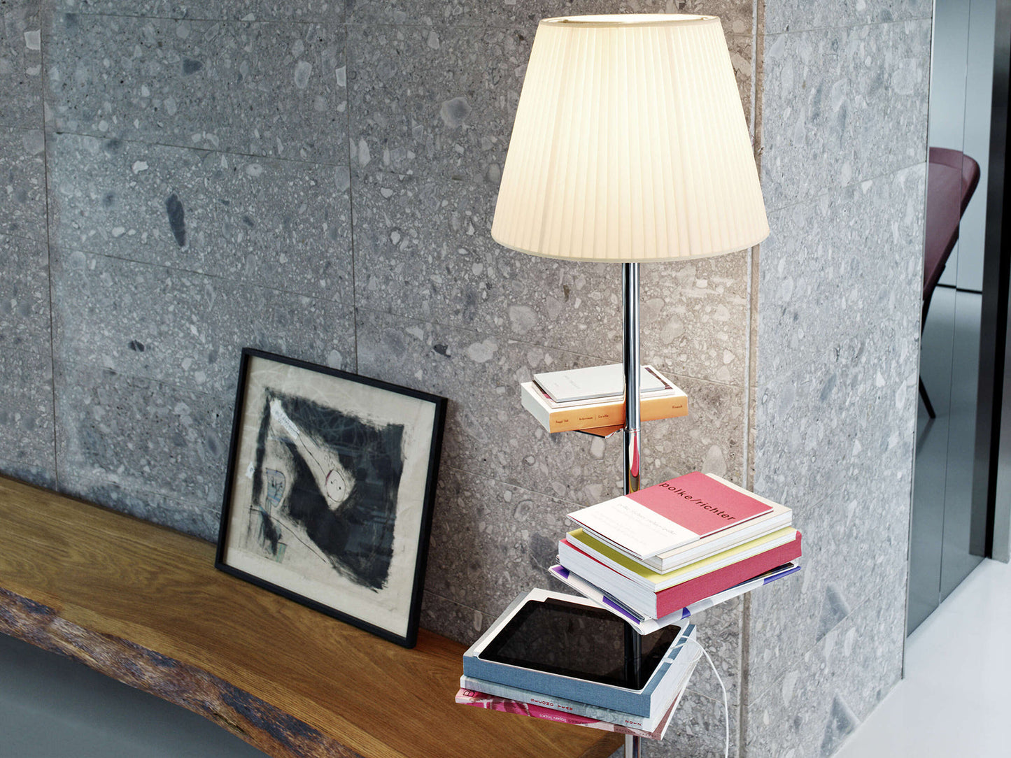 BIBLIOTHEQUE FABRIC Fabric Floor Lamp