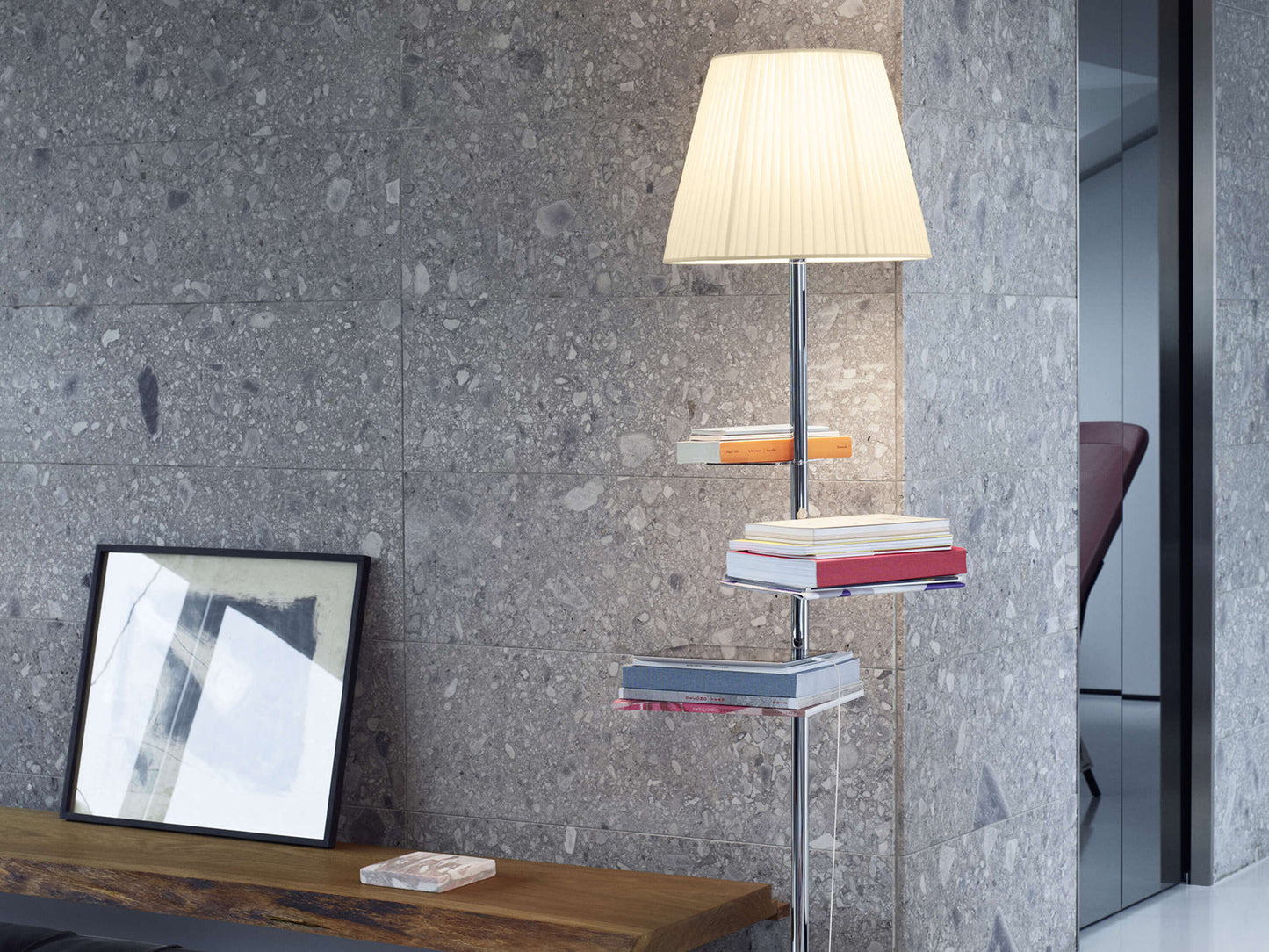 BIBLIOTHEQUE FABRIC Fabric Floor Lamp