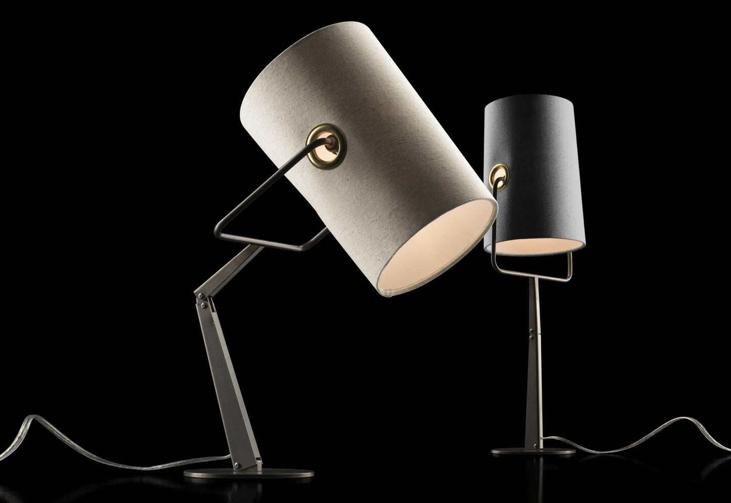 FORK TABLE Ivory / Anthracite Table Lamp