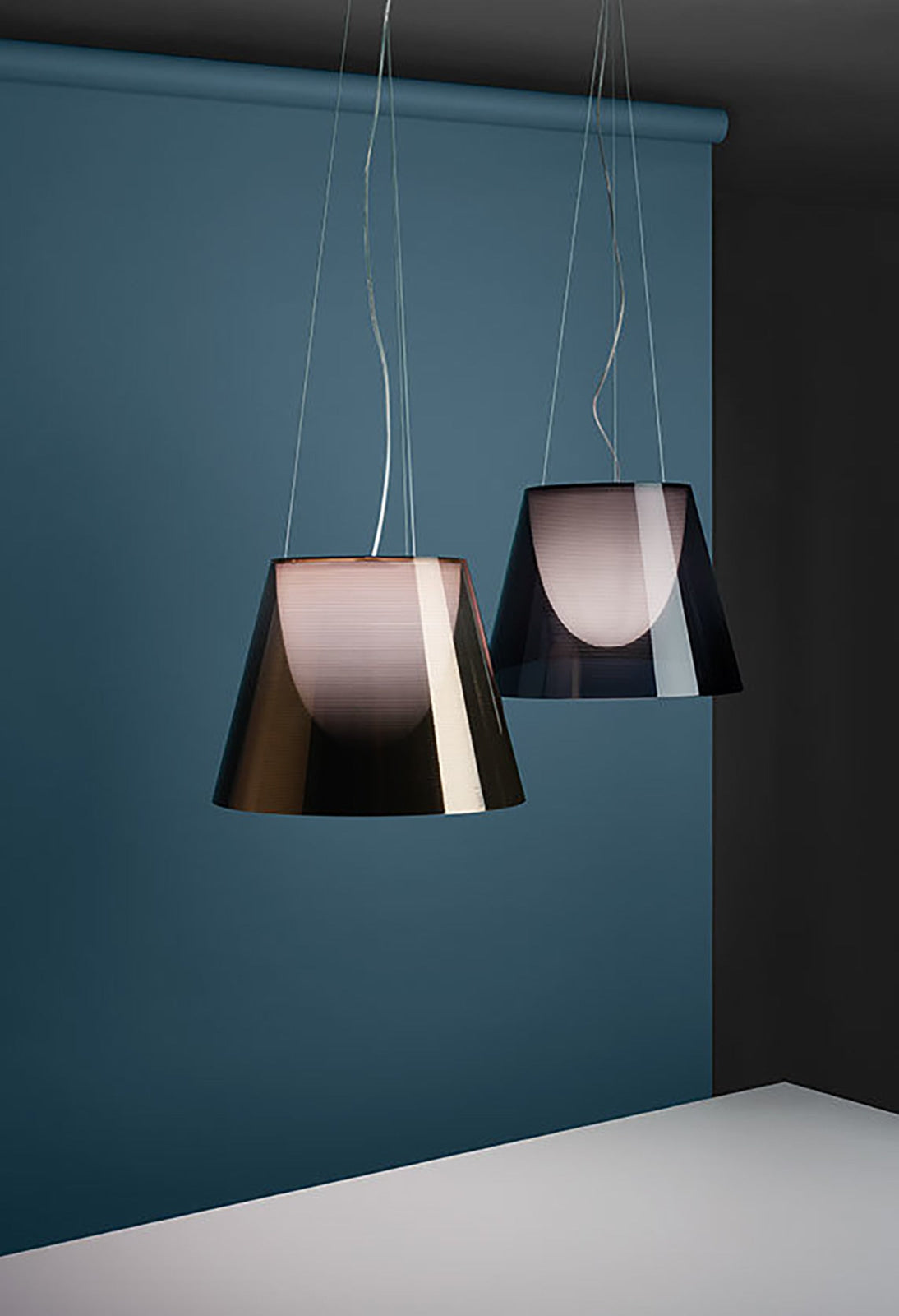 KTRIBE SUSPENSION 3 ALUMINIZED BRONZE Aluminized Bronze Suspension Lamp