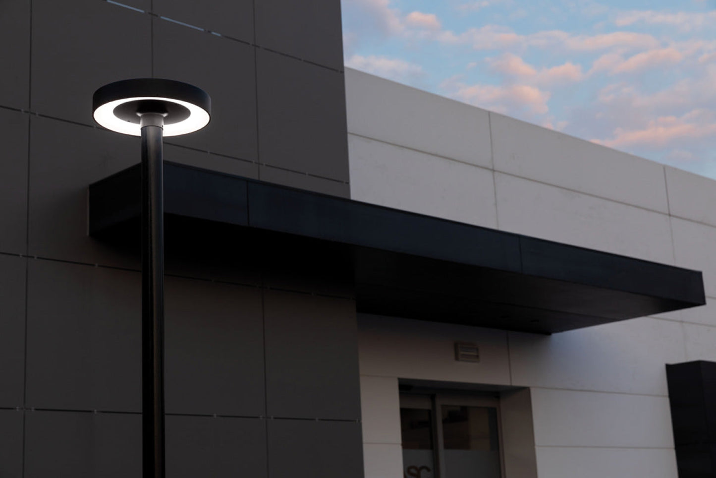 LINE 330 Grey Anthracite RAL 7021 Exterior Post Lamp