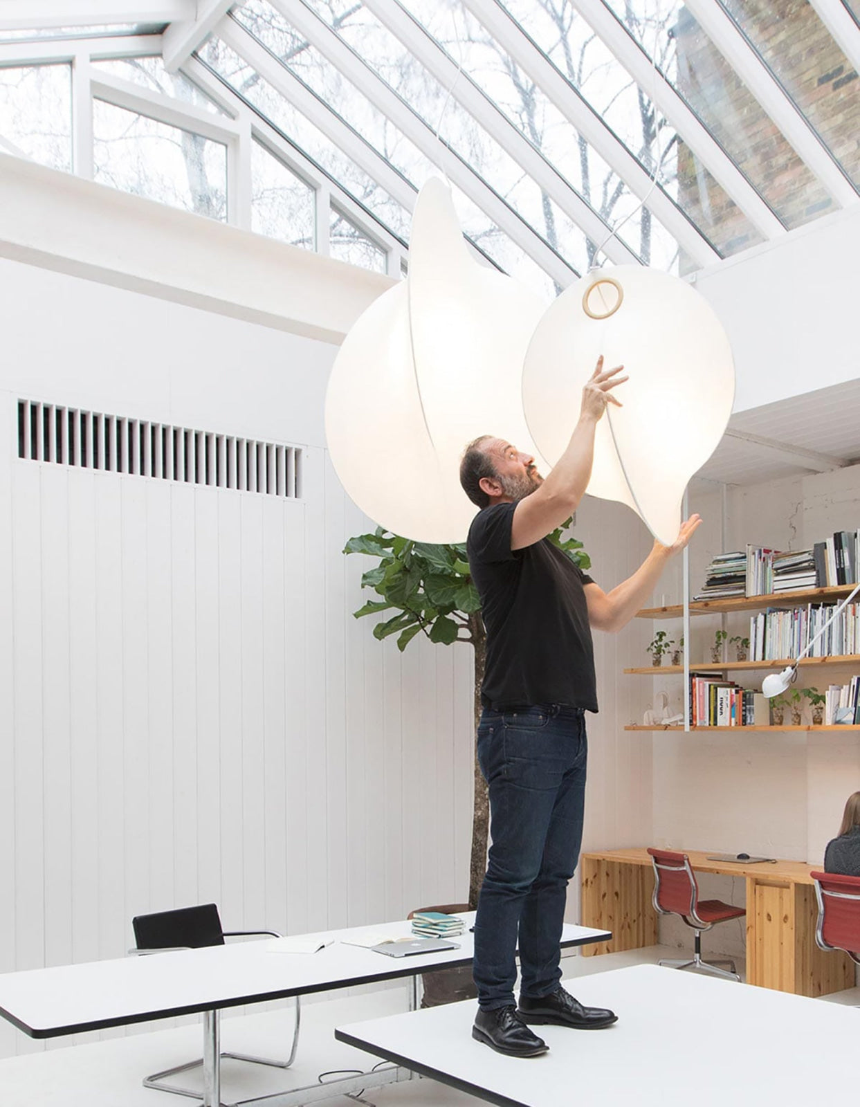 OVERLAP SUSPENSION 2 White Suspension Lamp