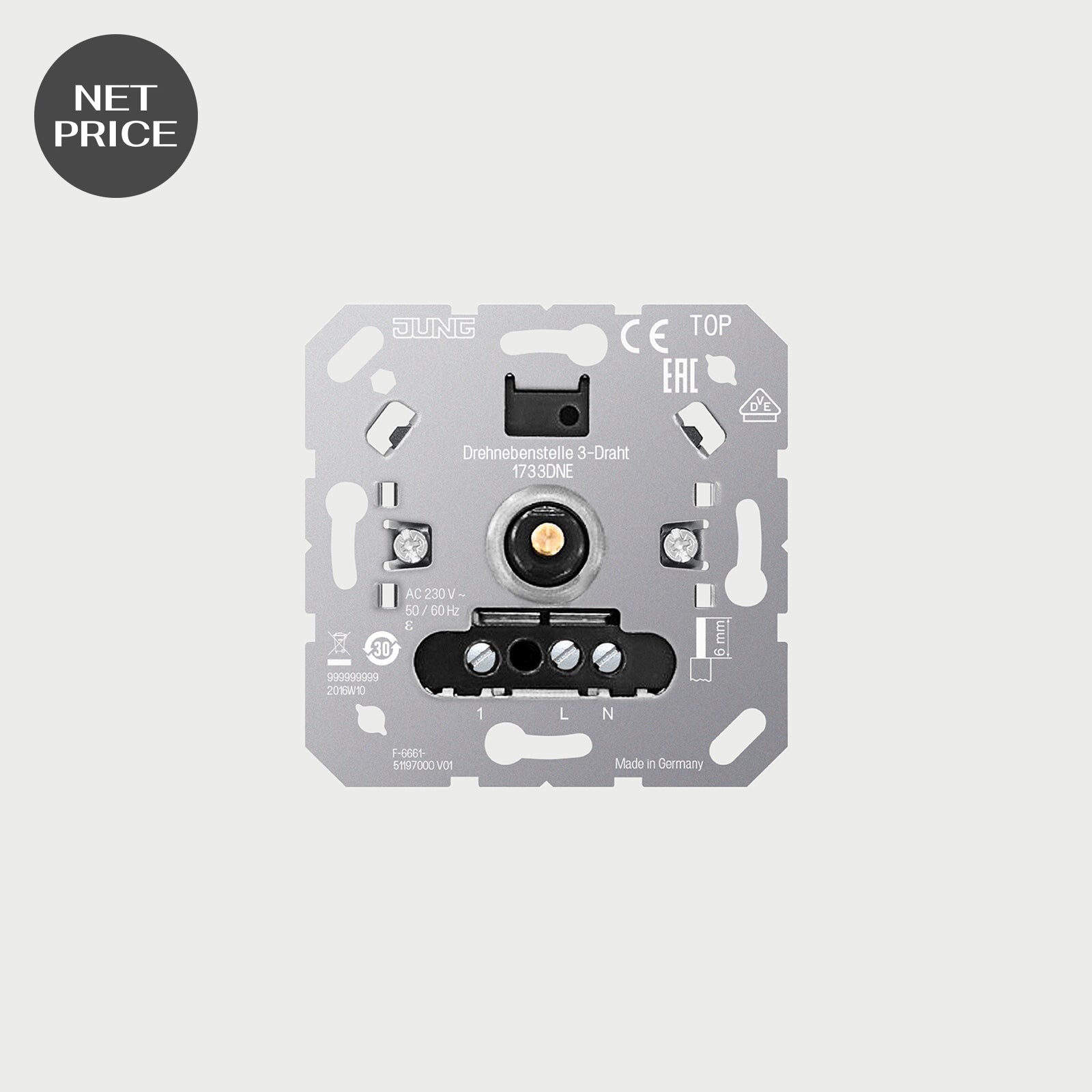 Rotary satellite insert 3-wire with satellite input - Insert Switches