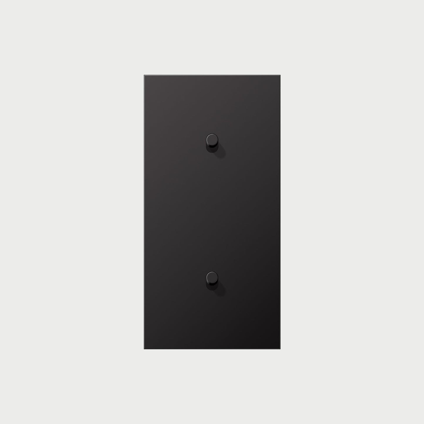 2 X 1 Toggle Vertical Dark Aluminium / Way Cover