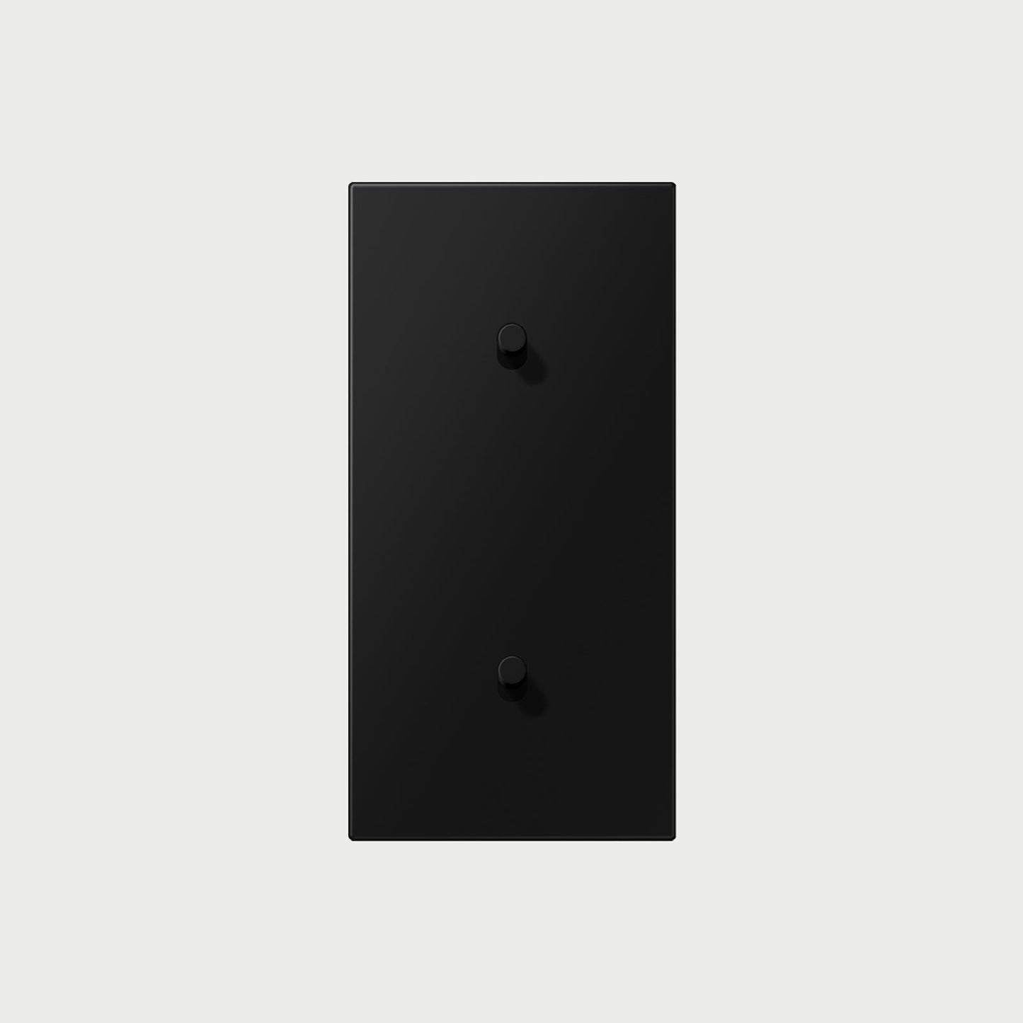 2 X 1 Toggle Vertical Matt Graphite Black / Way Cover