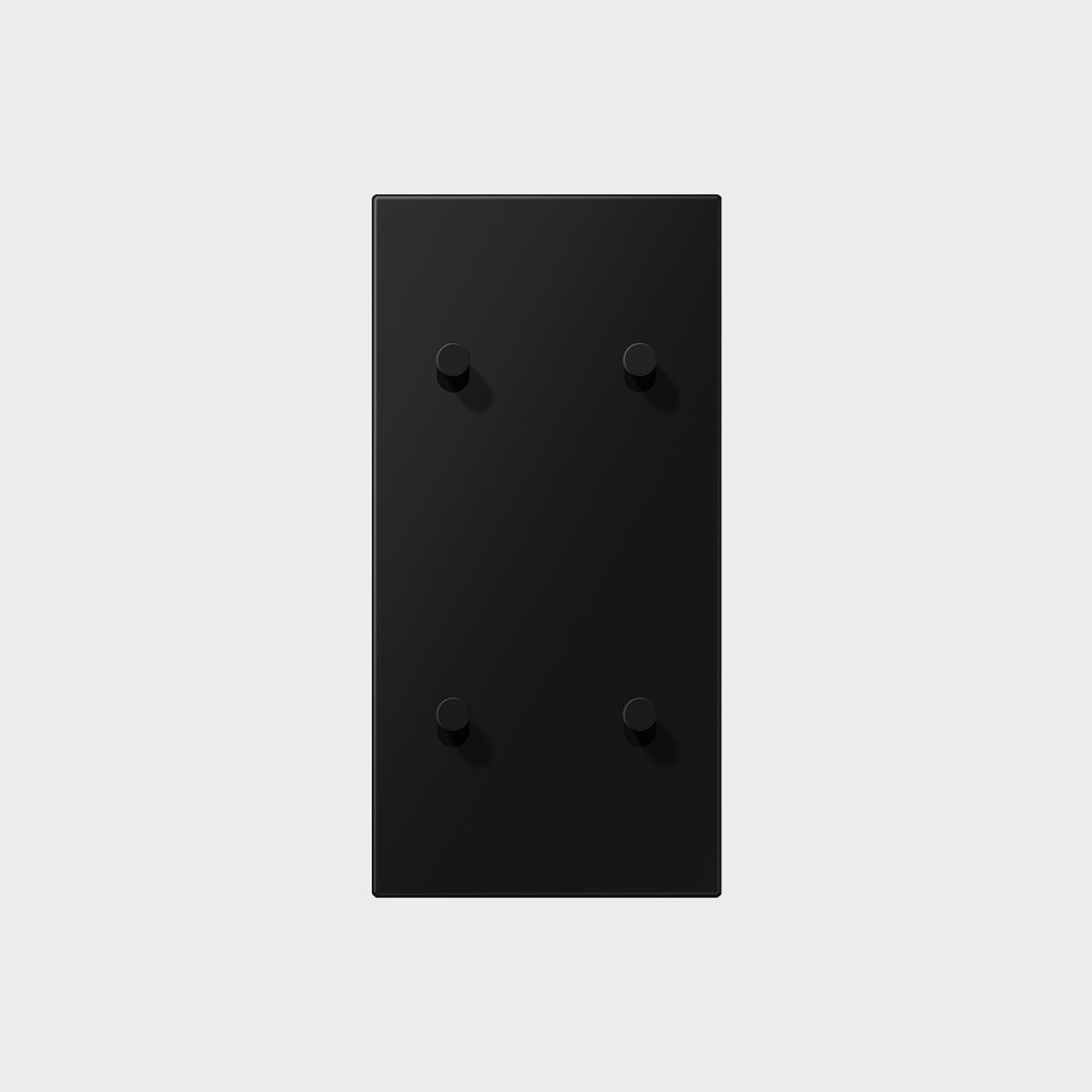 2 X2 Toggle Vertical Matt Graphite Black / 1 Way Cover