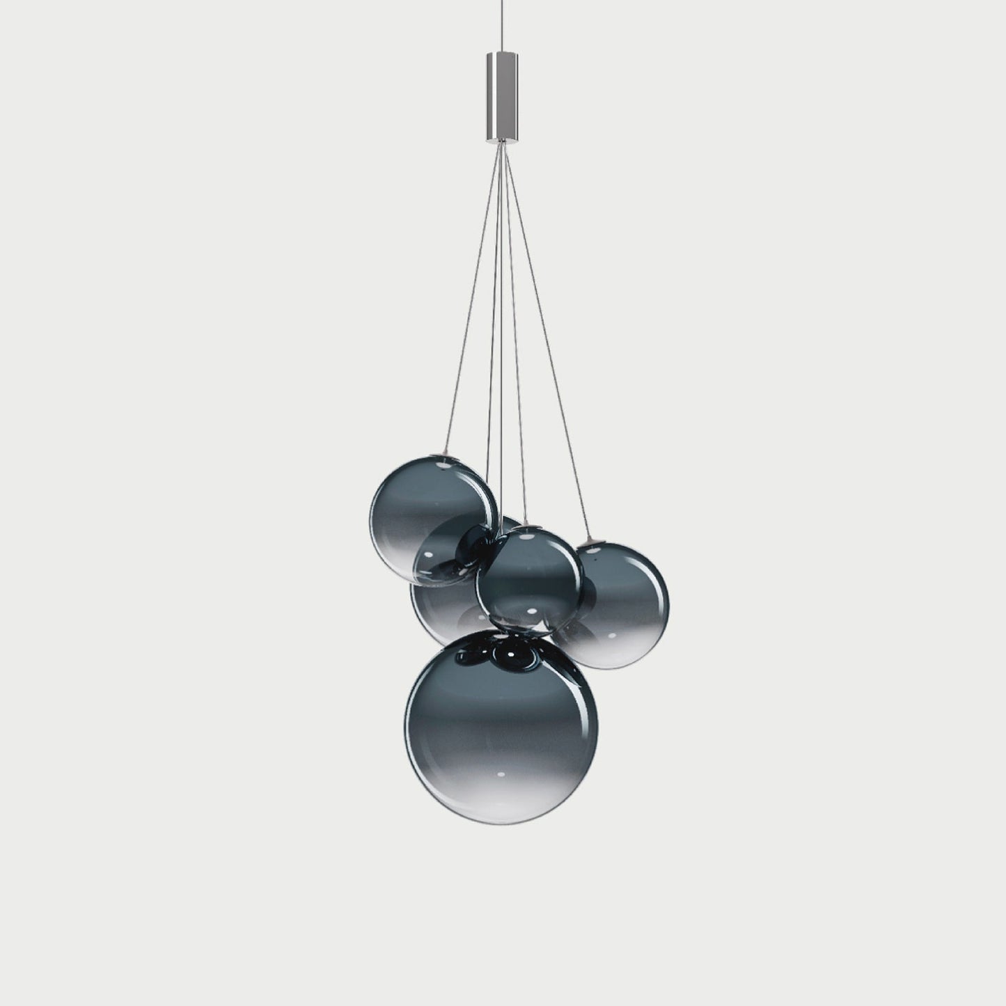 RANDOM FIVE - Deep Azure Steel - Suspension Lamp
