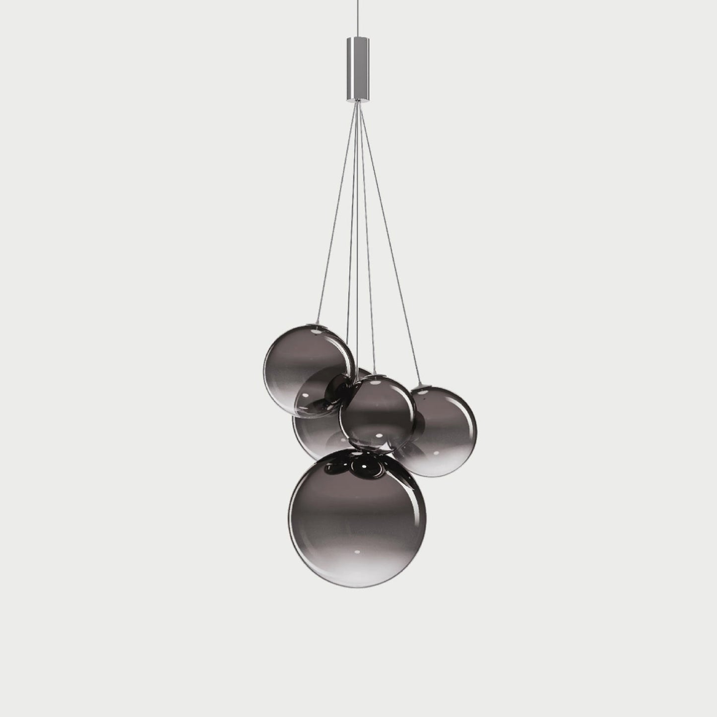 RANDOM FIVE - Glossy Smoke - Suspension Lamp