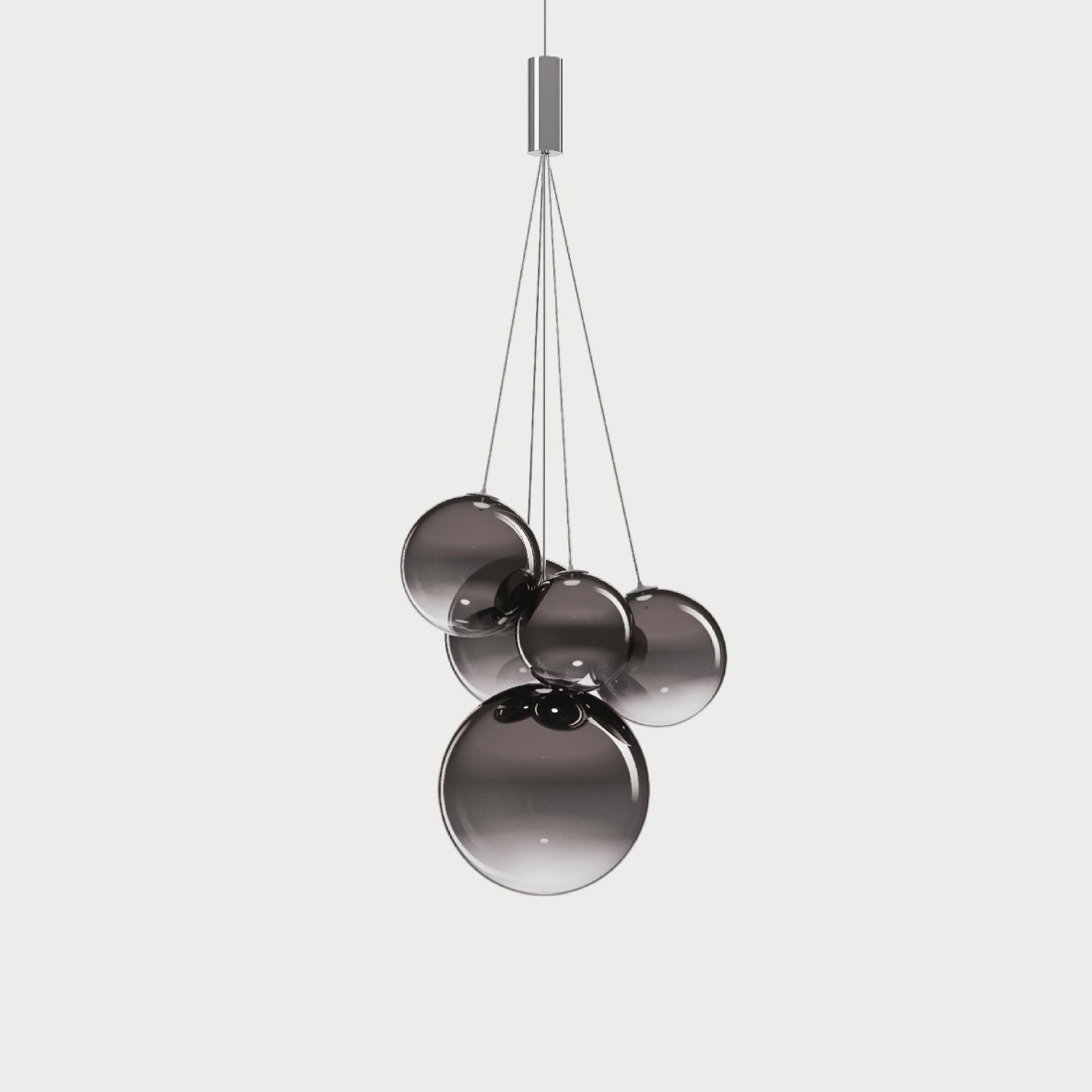 RANDOM FIVE - Glossy Smoke - Suspension Lamp