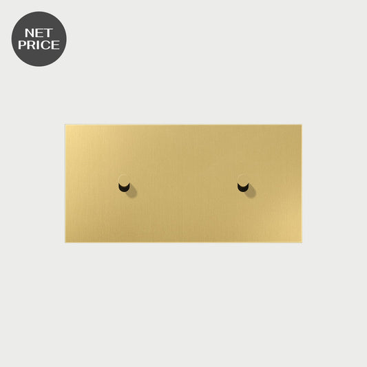 2 X 1 Toggle Horizontal Classic Brass / Way Cover