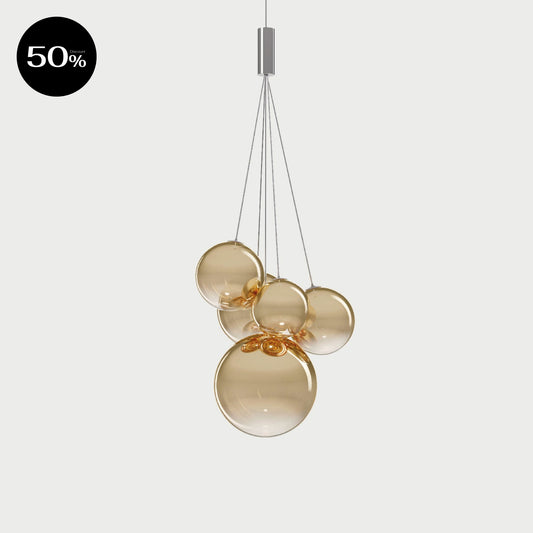 RANDOM FIVE - Pale Gold - Suspension Lamp