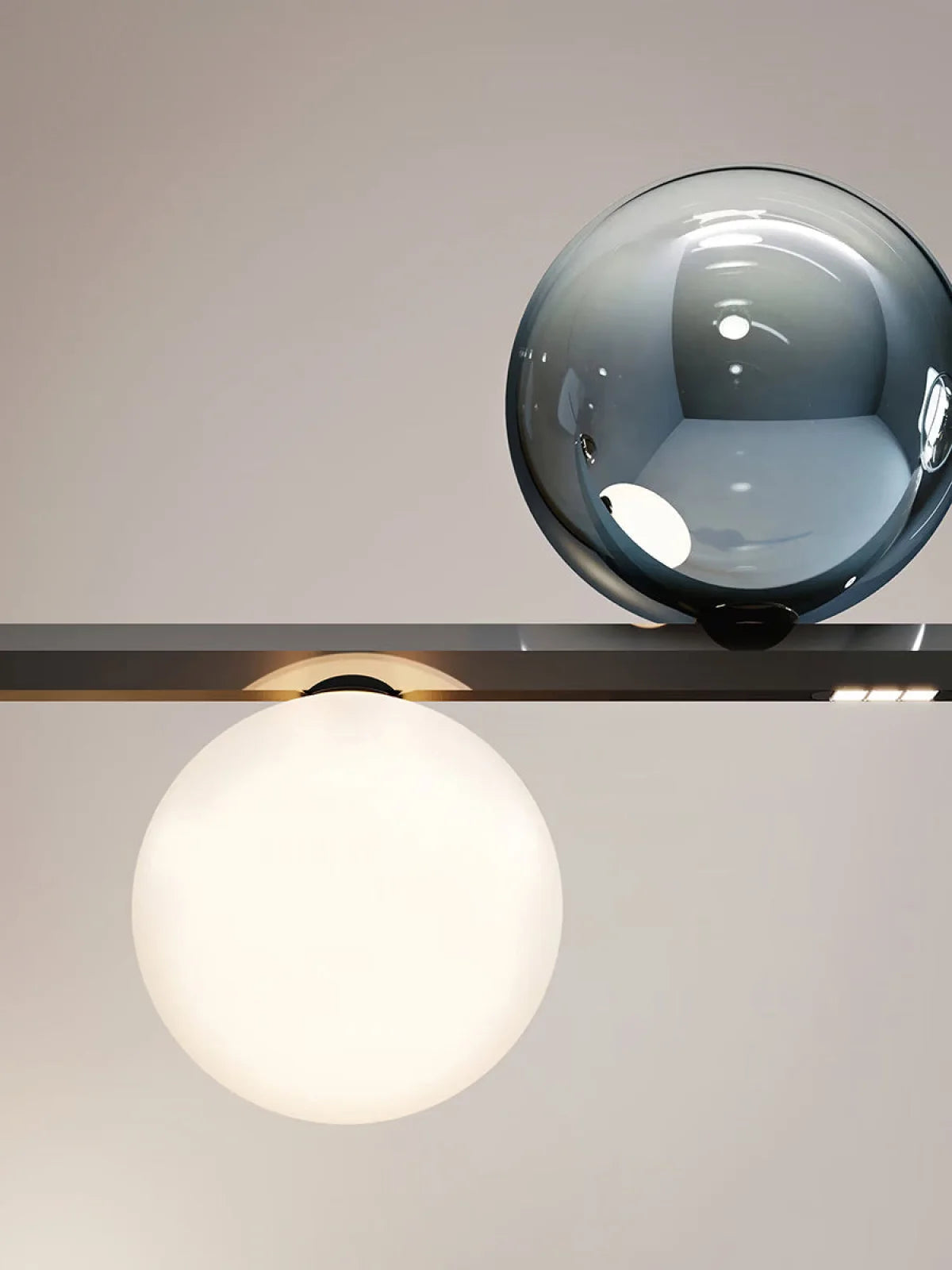 RANDOM STICK XL (BLACK CHROME) - Suspension Lamp