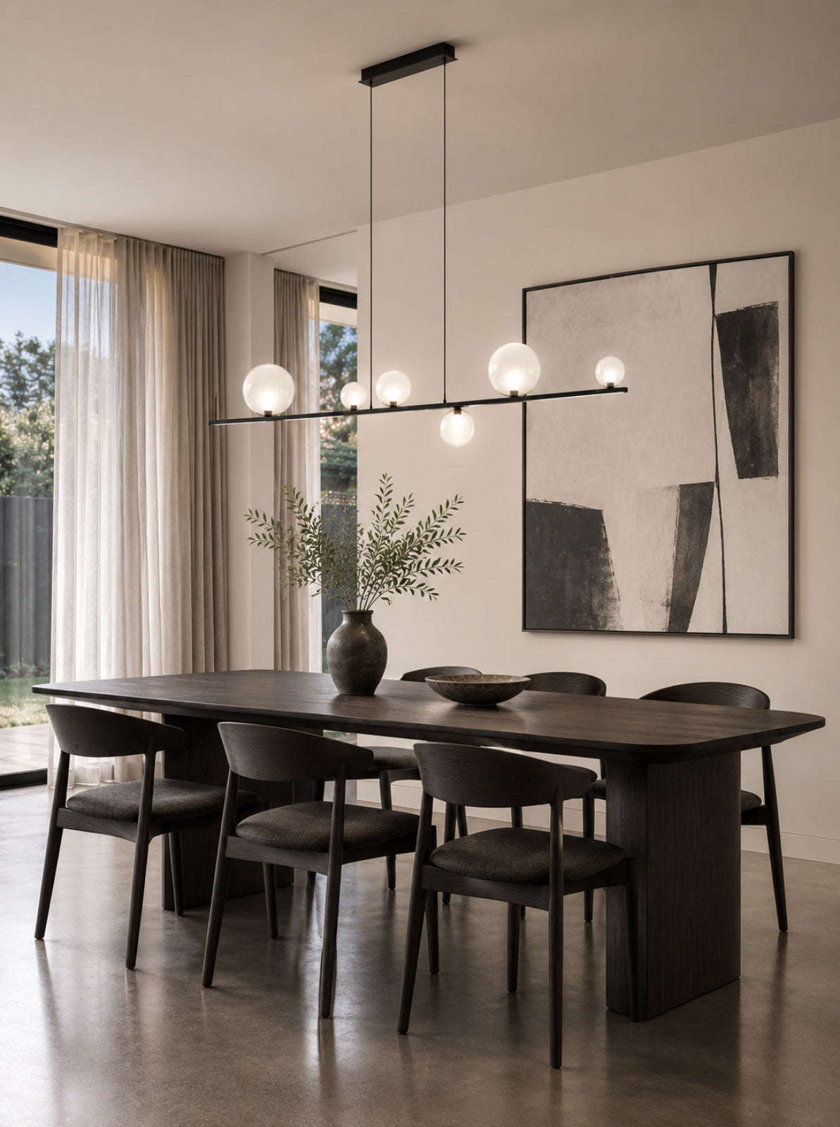 RANDOM STICK XL (BLACK CHROME) - Suspension Lamp