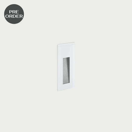 Stile Next 106L Asimmetrica White Exterior Wall Lamp